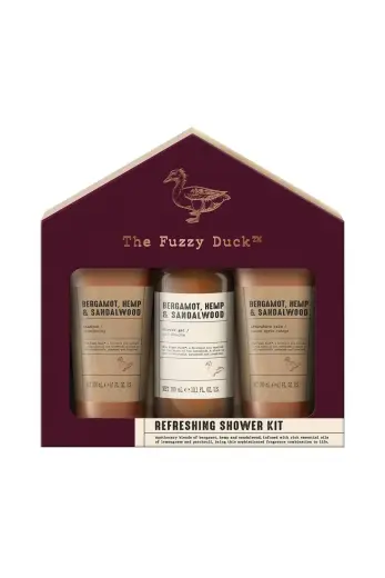 Debenhams Men the Fuzzy Duck Bergamot, Hemp & Sandalwood Men's Refreshing Shower Kit Gift Set