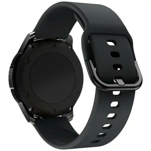 Beline Saiboro viedpulksteņa siksniņa priekš Huawei Watch GT 3/4/5/6 | silikons | melna