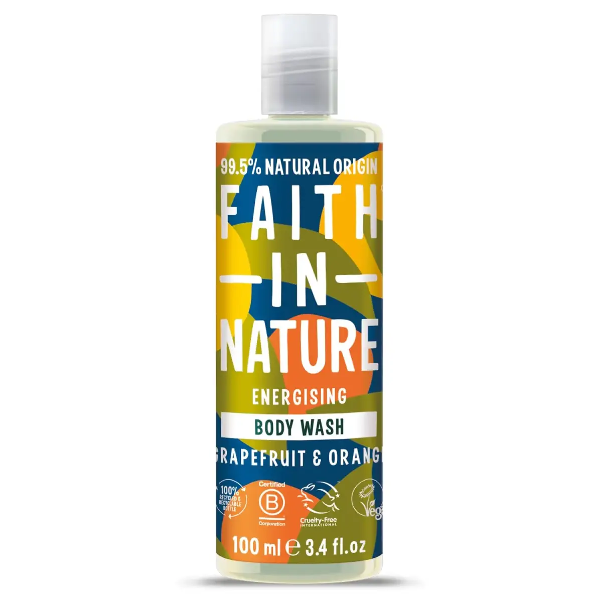 Faith In Nature, Grapefruit & Orange, Energising, Body Wash, 100 ml