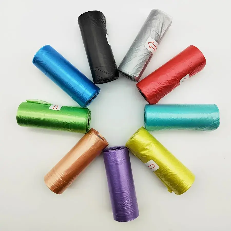Plastic bags for dog excrement 10 rolls orange