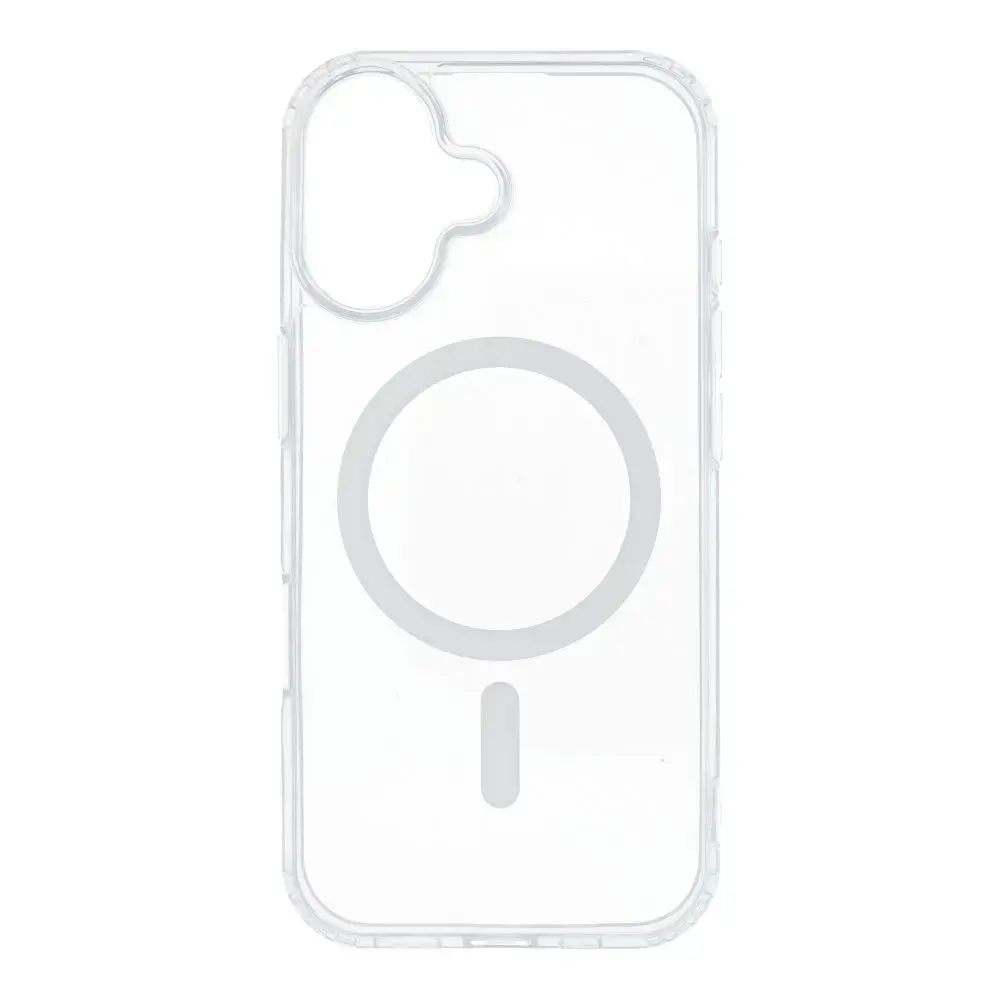 Drop Glue Colorful Ring phone case with MagSafe support for iPhone 17 white