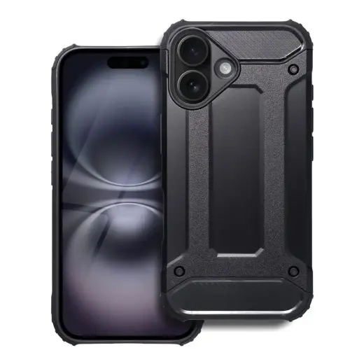Armor telefono dėklas iPhone 16 juodas
