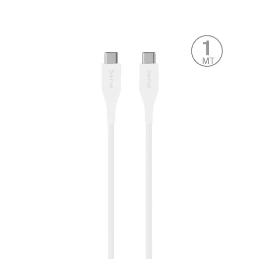 Puro Plain провод для передачи данных и зарядки | USB-C на USB-C | 10W | 1м | белый
