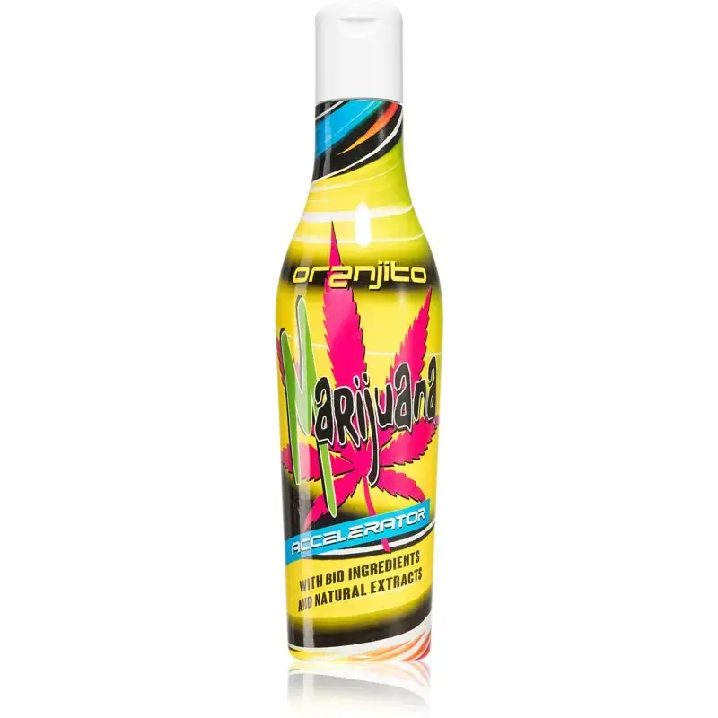 Oranjito Marijuana Sunbed Sunscreen Lotion with Organic Ingredients and Tan Accelerator 200 Ml