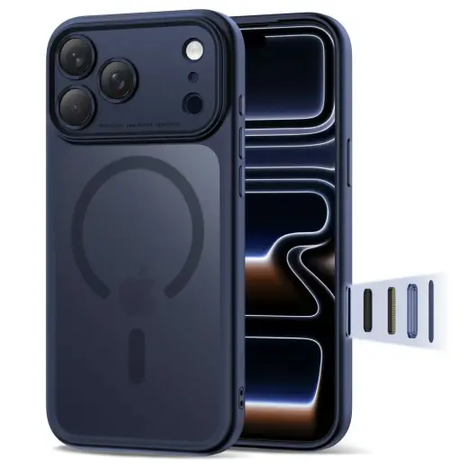 TECH-PROTECT MAGPEAK CC maciņš ar MagSafe atbalstu telefonam Apple iPhone 17 Pro Max zils