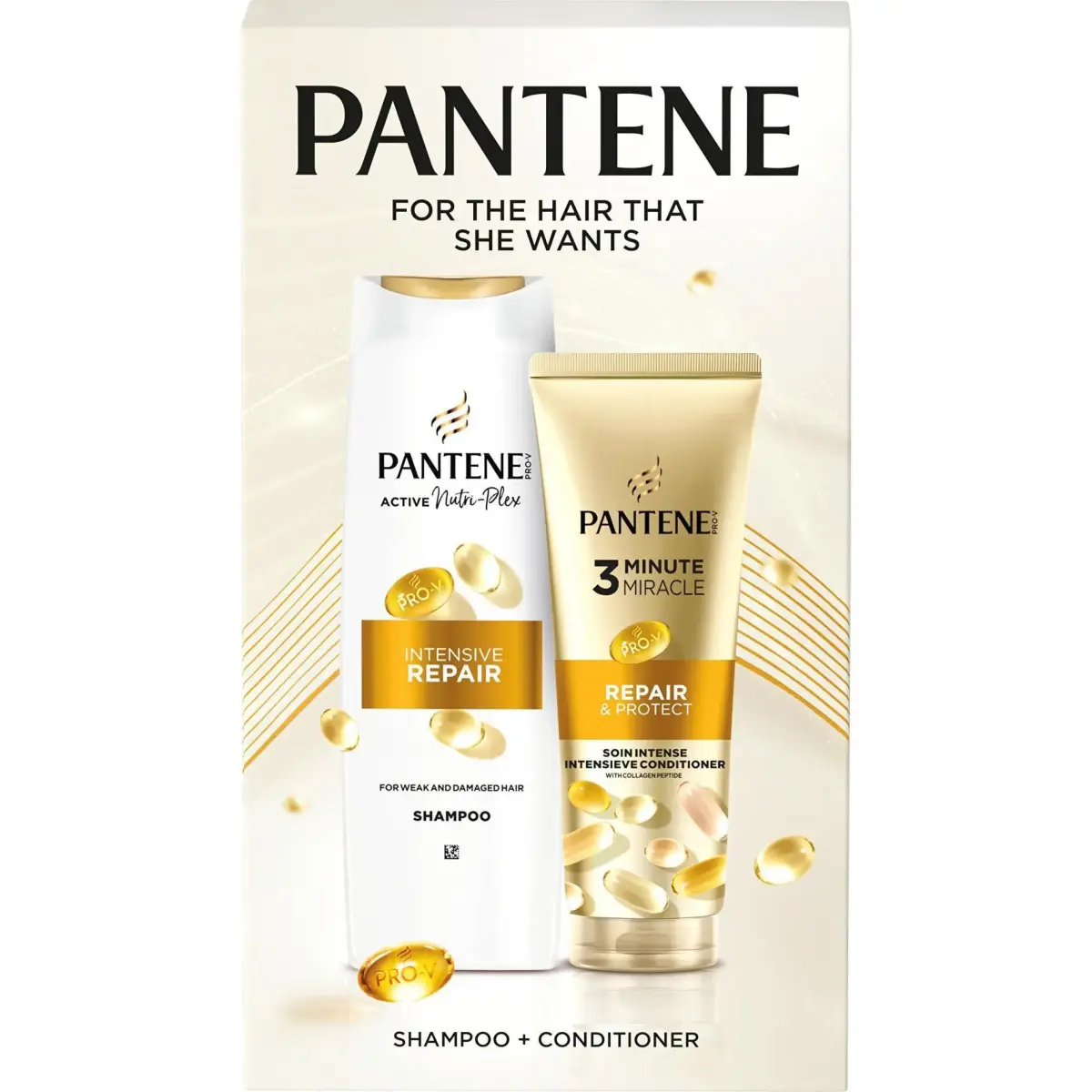 Pantene, Set Regalo Bellezza, Intensive Repair Geschenkset (Set per La Cura Dei Capelli)