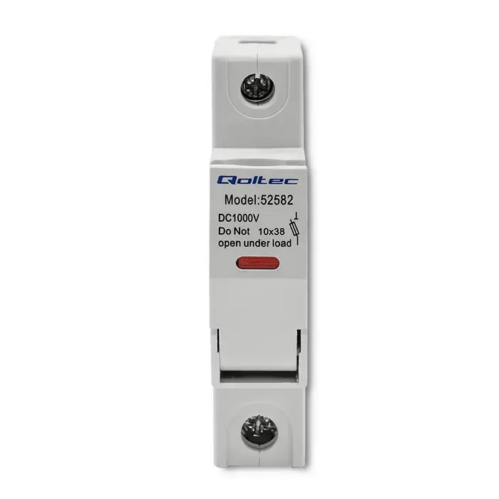 Qoltec Fuse base with diode + DC fuse| 1P|1000V |30A |10x38 |solar
