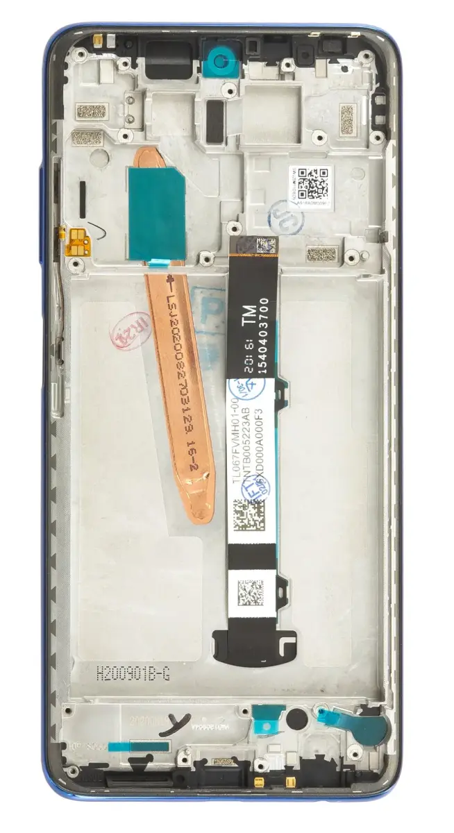 LCD Display + Touch Unit + Front Cover for Poco X3/X3 NFC Cobalt Blue