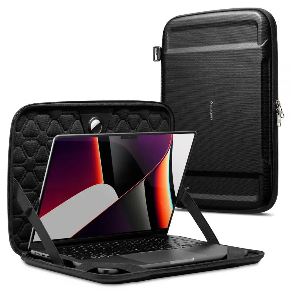 Spigen Rugged Armor Pouch Pro cover for a 15-16" laptop - black