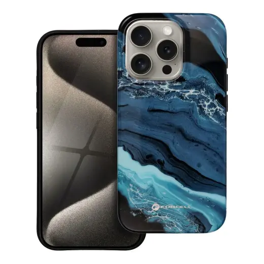 Forcell F-Protect Mirage maciņš ar MagSafe atbalstu telefonam iPhone 15 Pro zils