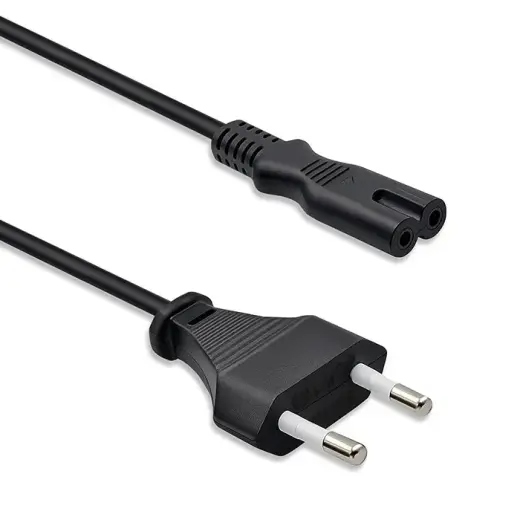 Qoltec Power cable IEC C7 | CEE 7/16 | figure-8| 2x0.75mm² | Pure copper Cu | 3m