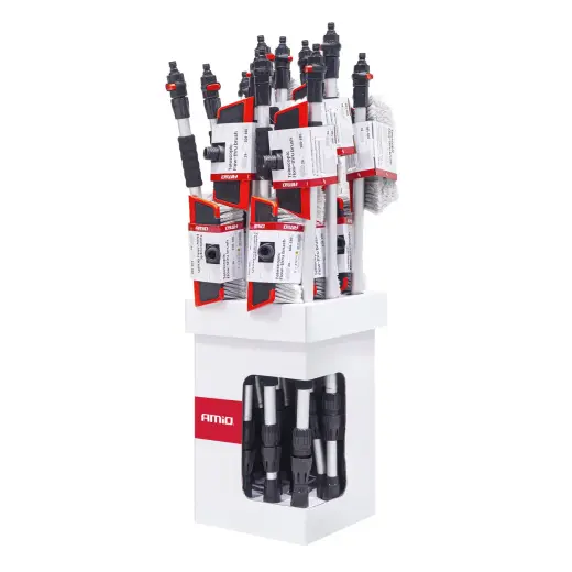 Telescopic Flow-thru brush set 108-180cm 12 pcs AMIO-04896