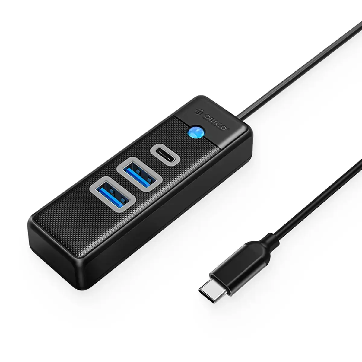 Orico PWC2U-C3 USB-C Hub | 2x USB-A 3.0 + 1x USB-C 3.0 - Black