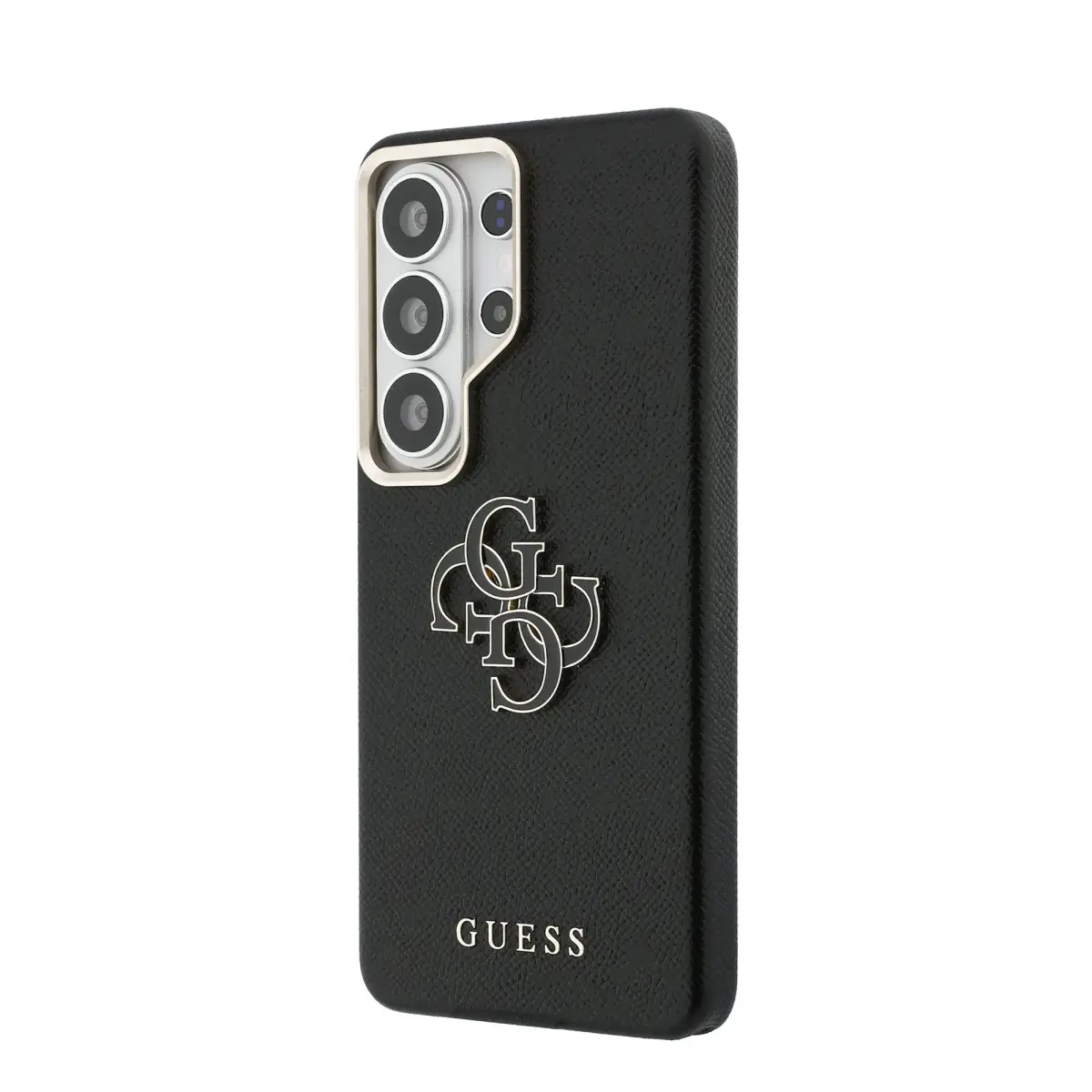 Guess PU 4G Resin Metal Logo maciņš telefonam Samsung Galaxy S26 Ultra (S948) melns