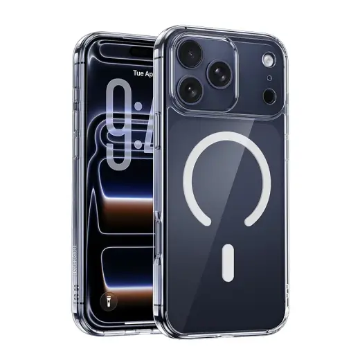 Borofone BI5 Ice Shield telefoni ümbris iPhone 17 Pro läbipaistev