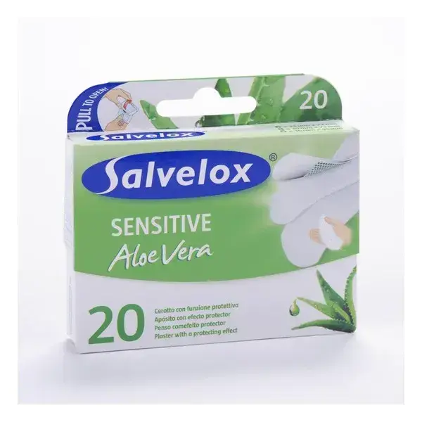SALVELOX Sensitive Aloe Vera 20 Dressings