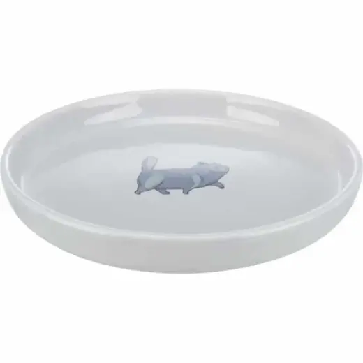 Bļoda dzīvniekiem, keramika - Trixie Bowl, flat and wide, cat, ceramic, 0.6 l/ø 23 cm