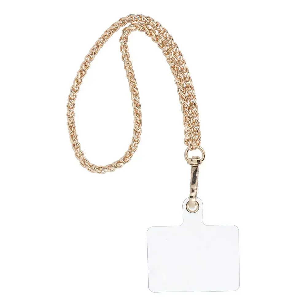 CHAIN #43 Phone lanyard, Phone pendant / cord length 40cm (20cm in the loop) / on wrist - gold