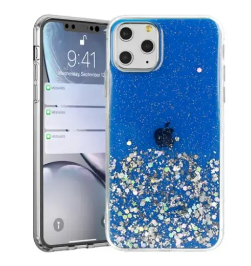 Fusion glue glitter silikona aizsargapvalks Samsung A725 | A726 Galaxy A72 | A72 5G zils