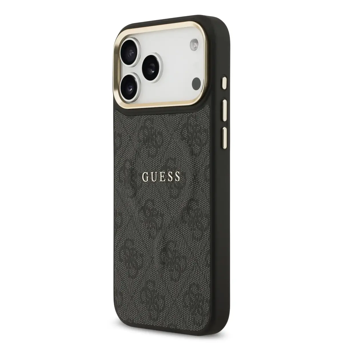 Guess PU Leather maciņš ar MagSafe atbalstu telefonam iPhone 17 Pro Max melns