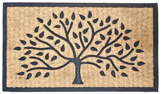 Doormat 45x75cm wood