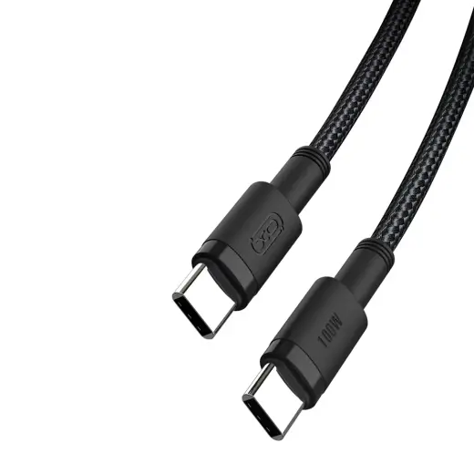XO NB-Q199 провод для передачи данных и зарядки | USB-C на USB-C | 100W | 1.5m | черный