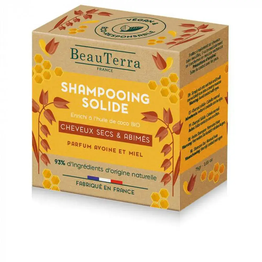 BEAUTERRA Oatmeal and Honey Solid Shampoo