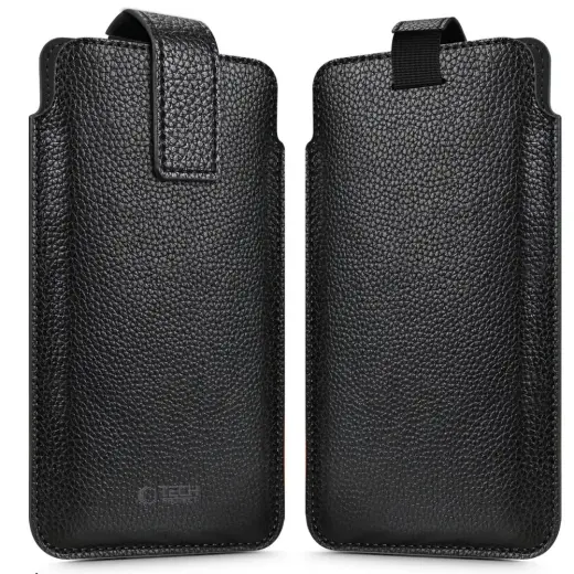 TECH-PROTECT SM65 UNIVERSAL PHONE POUCH 6.0-6.9 INCH BLACK/BLACK
