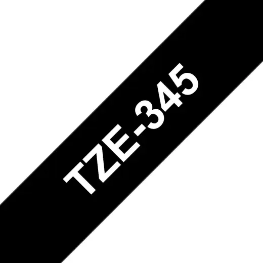 Brother Colour ribbon TZE-345 / TZE345 White, black