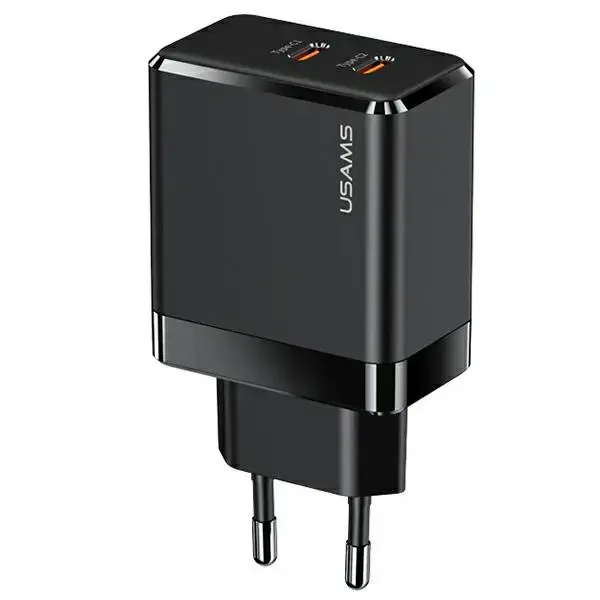 USAMS T54 reisilaadija | 40W | PD | USB-C | must