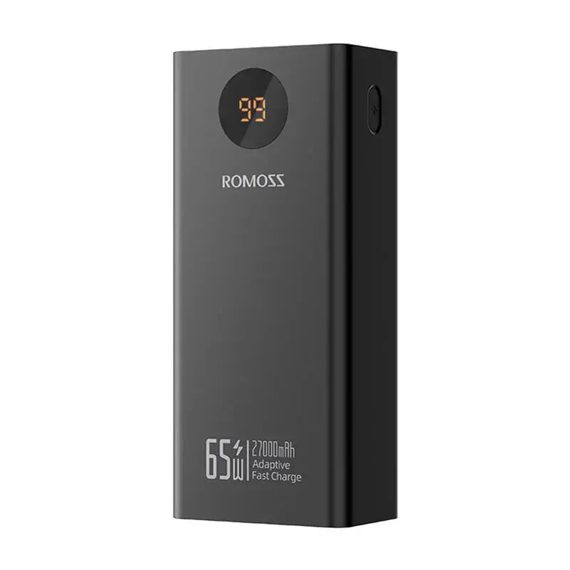 Romoss PEA27S Pro external battery (powerbank) | 27000 mAh | 65W | USB-C, USB-A | black
