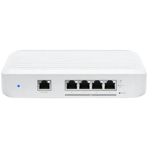 Layer 2 switch with (4) 10GbE RJ45 ports and (1) GbE, 802.3at PoE+ RJ45 input.The Switch Flex XG (USW Flex XG) is a fully managed, mult-gigabit, Layer 2 switch with (4) 10GbE RJ45 ports and (1) GbE PoE input. The USW Flex XG sports slim, compact ho