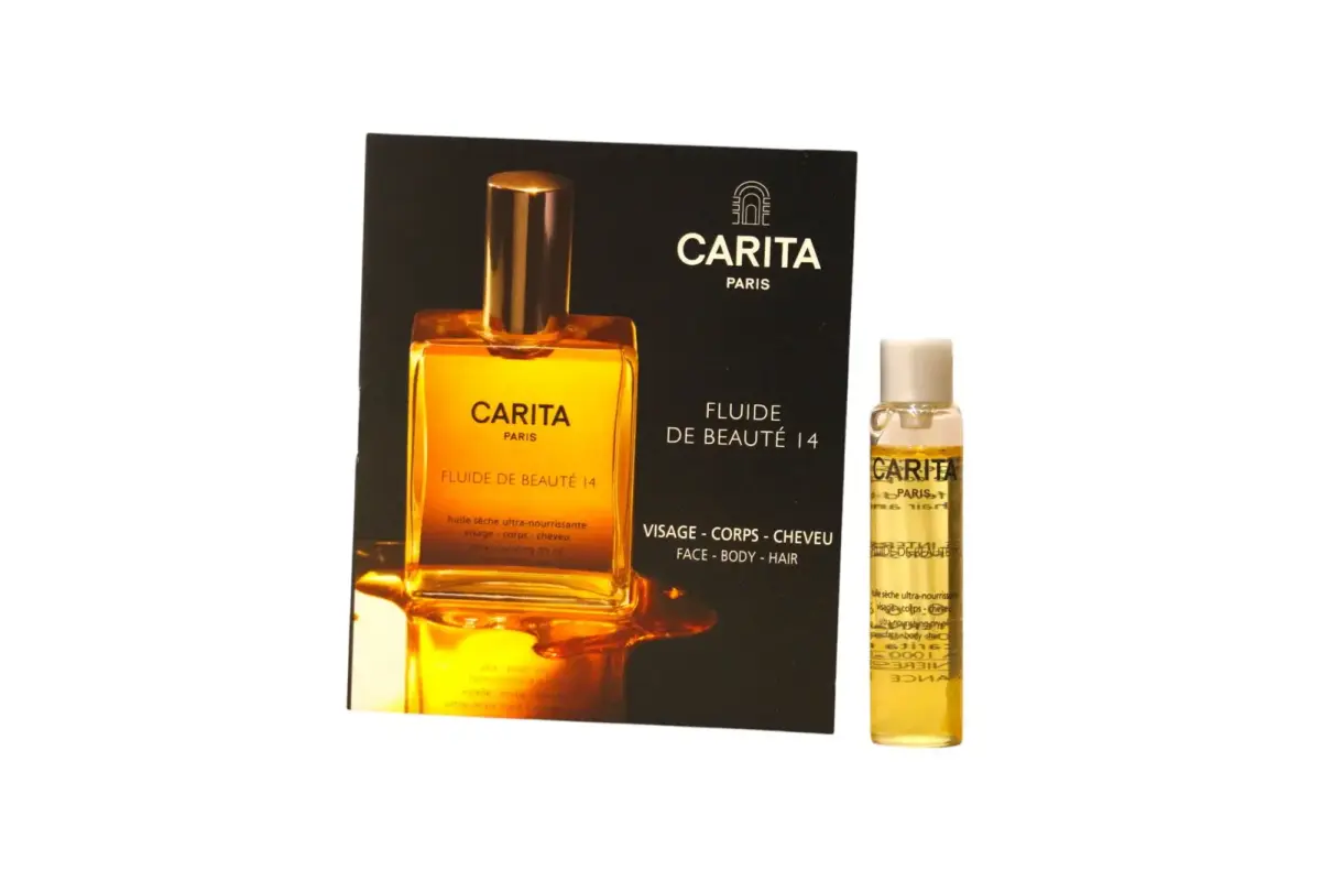 Carita Paris Fluid 14, Hazelnut Oil, Nourishing, Oil, For Body, Face AND Hair, 5 ml *Sample