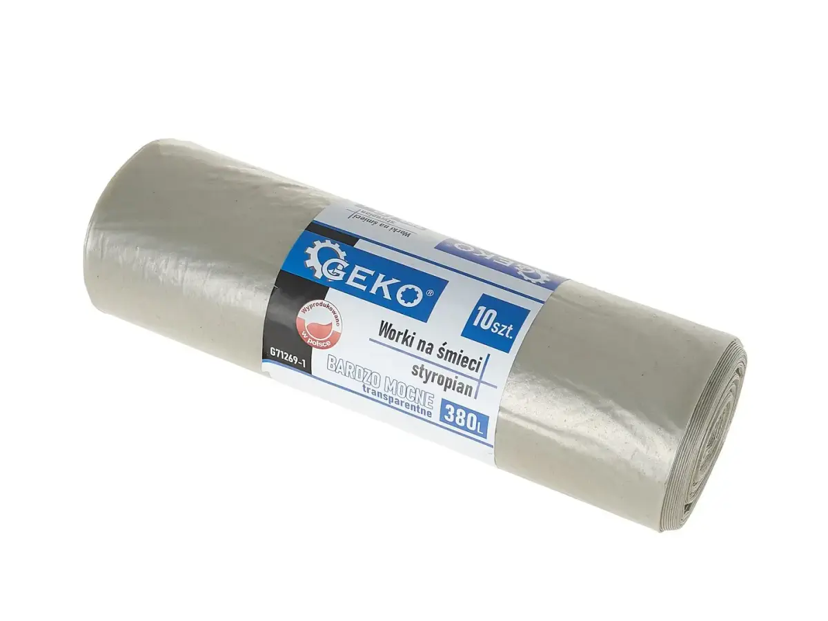 Atkritumu maisi HDPE, ietilpība 380 litri, 10 gab./rullī