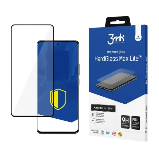 3MK HardGlass Max Lite™ aizsargstikls telefonam Xiaomi 13 Pro melns