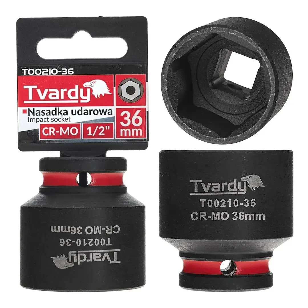 Löökpadrun 1/2" 6PT 36mm CR-MO