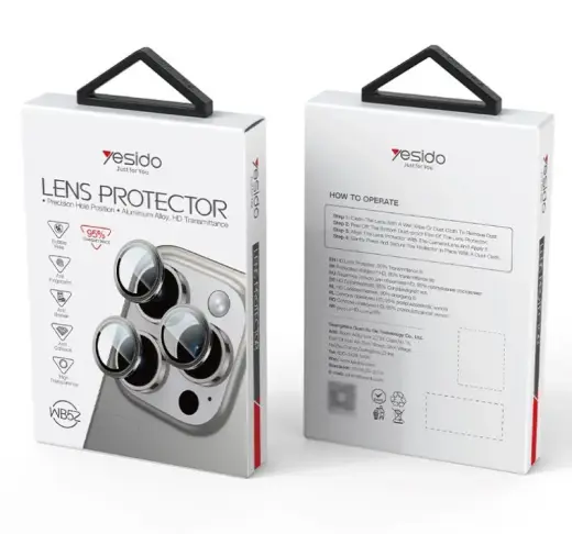 YESIDO LENS PROTECTION WB52 IPHONE 16 PRO/ 16 PRO MAX GREY