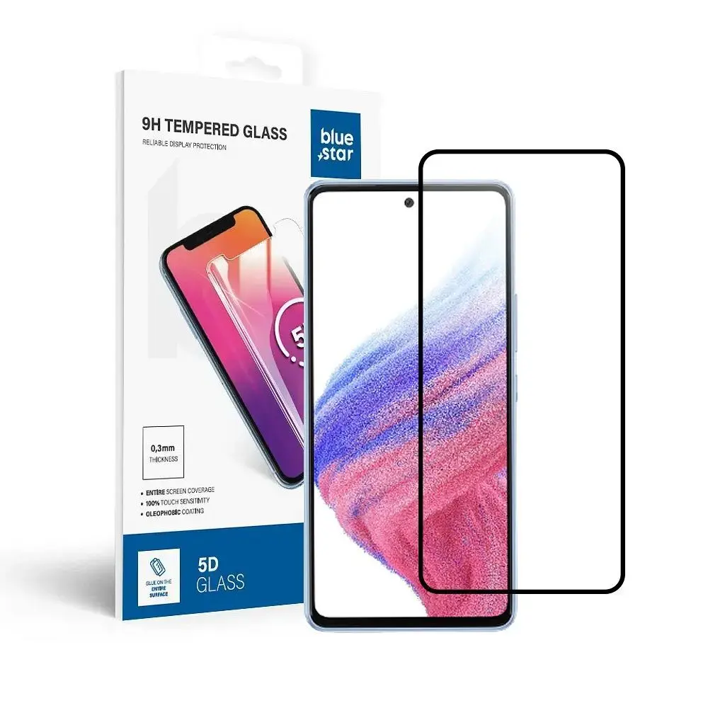 Blue Star 5D aizsargstikls telefona ekrānam Galaxy A53 5G