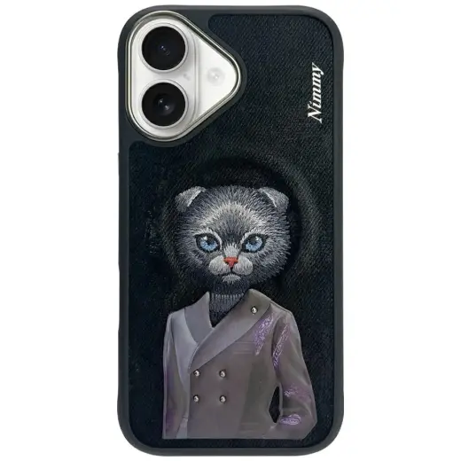 Nimmy Magnetic fashion cute pet phone case for iPhone 16 black