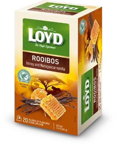Sarkanā tēja LOYD Honey & Madagascar Vanilla, 20x2g