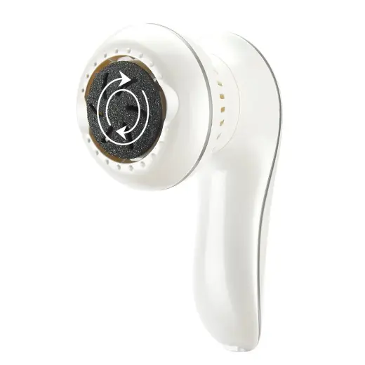 Rio 60 Second Spa Pedi Hard Skin Remover Electric Foot File in White