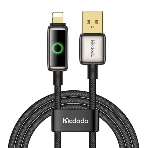 Mcdodo CA-6590 data transfer and charging cable | USB-A to Lightning | 15W | with LED display | 1.2m