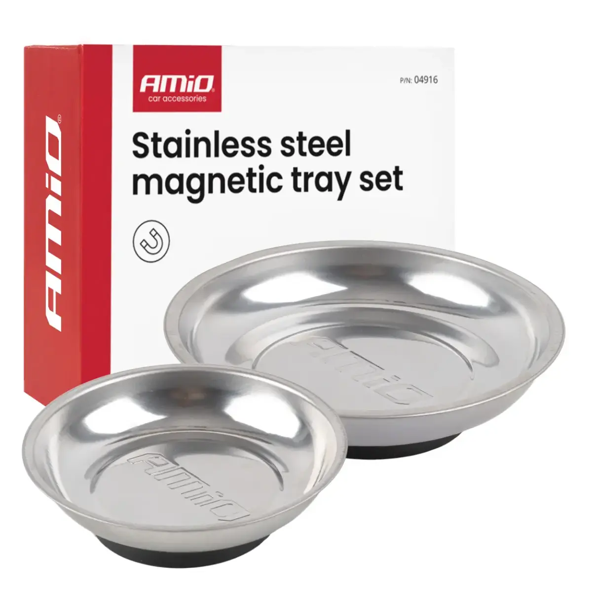 Stainless steel magnetic tray set  110mm 150mm AMIO-04916