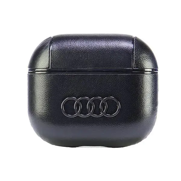 Audi Leather Big Logo AirPods 3 cover czarny|black AU-AP3-GT|D3-BK