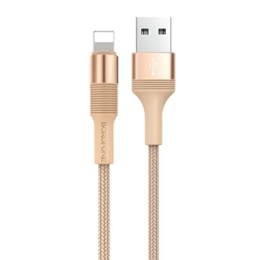 Borofone Cable BX21 Outstanding - USB to Lightning - 2,4A 1 metre gold