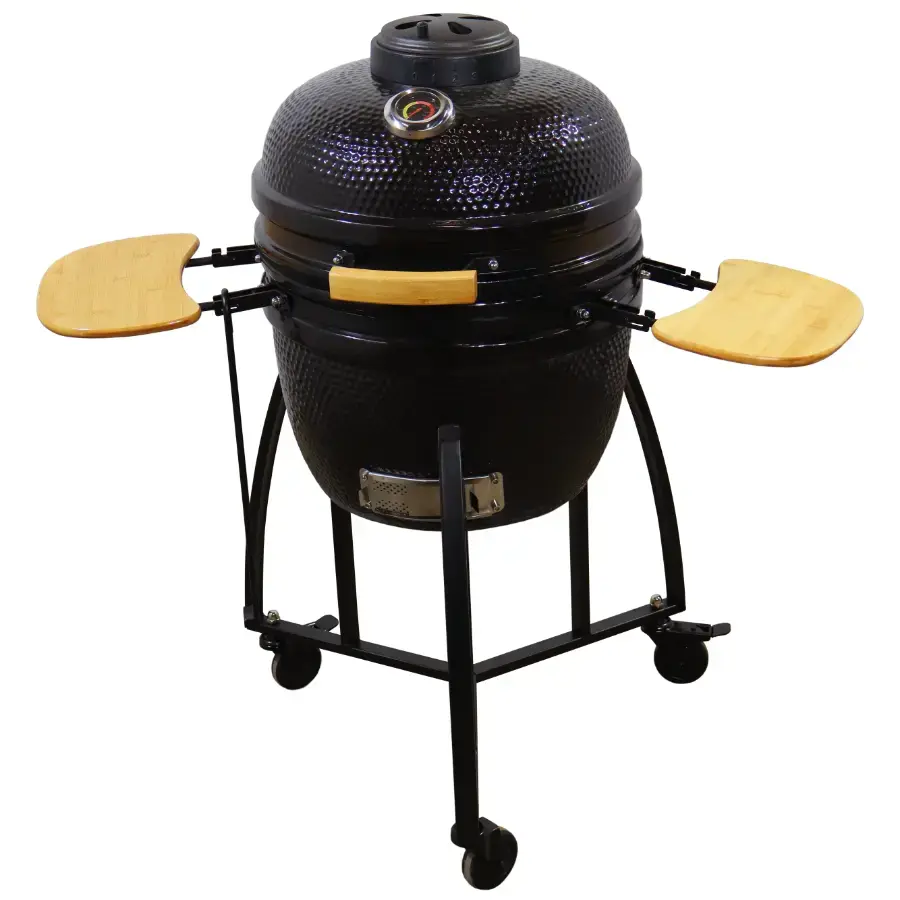 Grils kamado 18" (46 cm) Hogger melns
