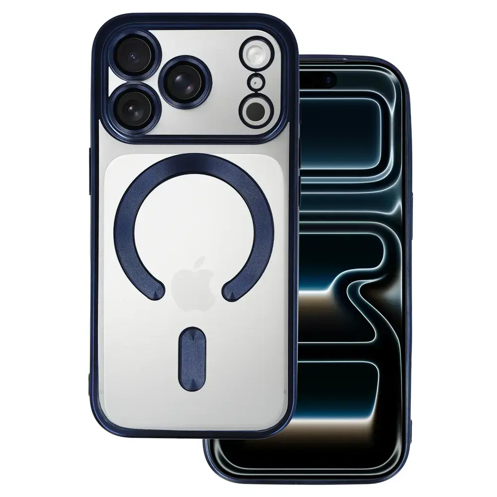 Metallic Magsafe Case for Iphone 17 Pro Blue