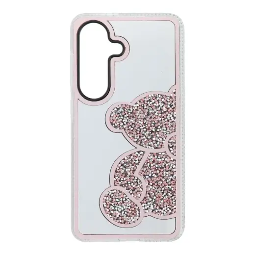 Teddy Bear telefono dėklas Samsung Galaxy S26 (S942) rožinis (pliušinis meškiukas)