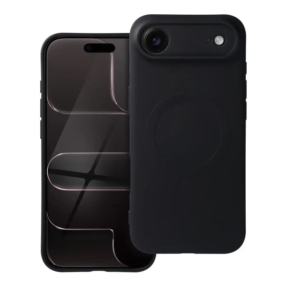 Silicone Mag Cover maciņš ar MagSafe atbalstu telefonam iPhone 17 Air melns