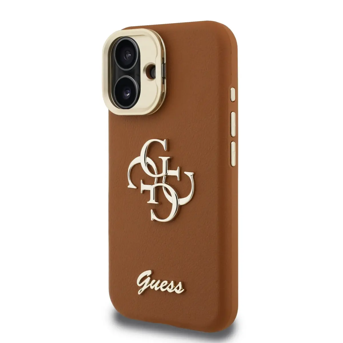 Guess telefona maciņš priekš iPhone 16 brūns